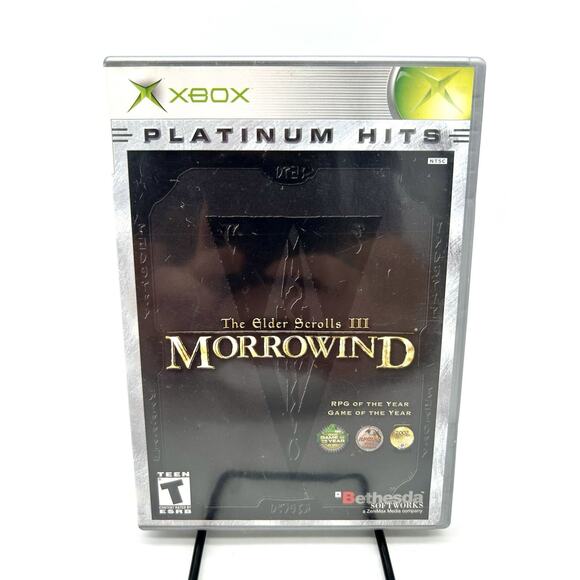 The Elder Scrolls III Morrowind Xbox Complete With Manual CIB Platinum Hits - Picture 1 of 3